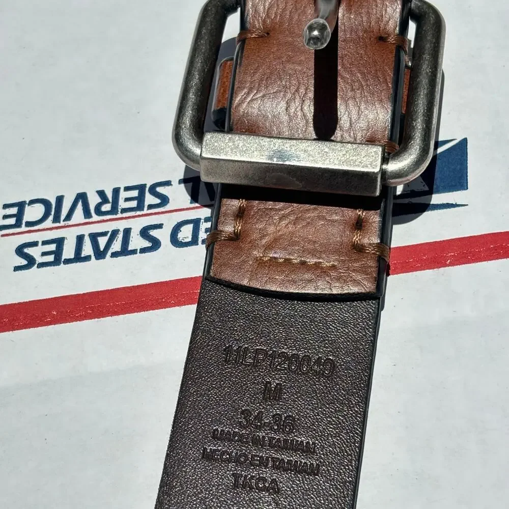 Silver & Brown Levi's Men's Belt